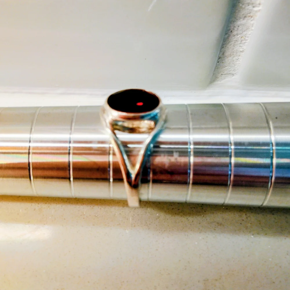 New Stunning 925 Sterling Silver Garnet Gemstone Ring with Double Band Size 6.75 - Picture 6 of 6